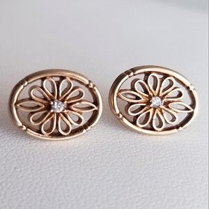 10K Gold Diamond Avon Earrings